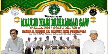 Peringatan Maulid Nabi Muhammad SAW di Masjid Al Ghofur Tangerang Berlangsung Meriah