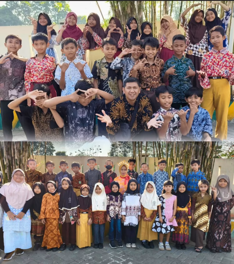 Semarak Hari Batik Nasional di SD Negeri Mangli 02 Jember, Tanamkan Cinta Budaya Sejak Dini