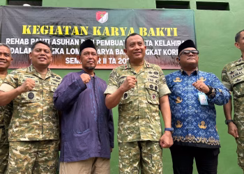 HUT Ke-28 Korem 052/Wijayakrama, Danrem Salurkan Santunan dan Tinjau Pembangunan Panti Asuhan